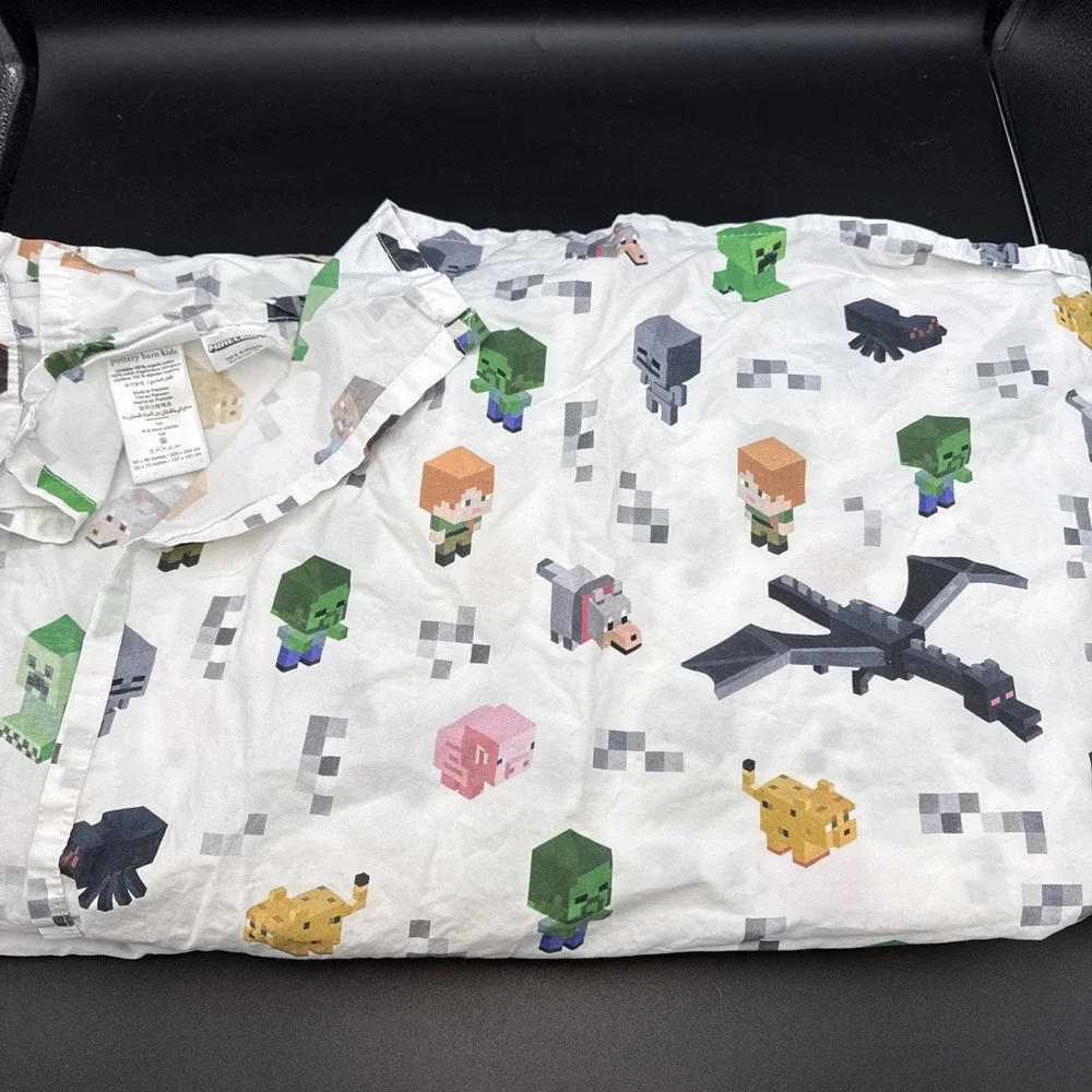Pottery Barn Kids‎ Minecraft Sheet, FULL Size Flat Sheet